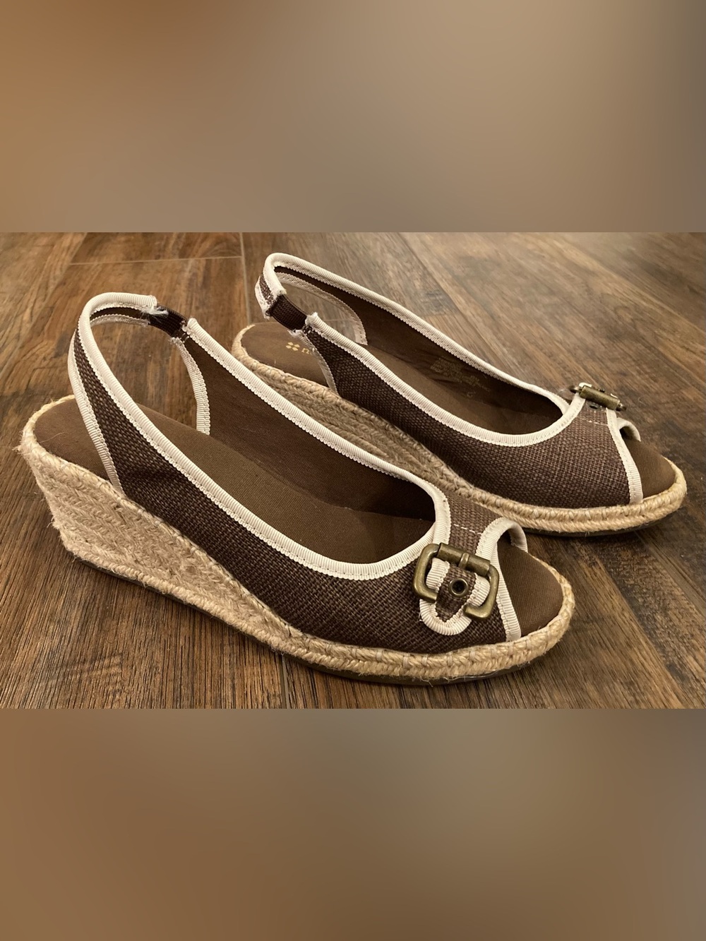 NWOB - Naturalizer Sherene Espadrille Slingback Wedge Shoes